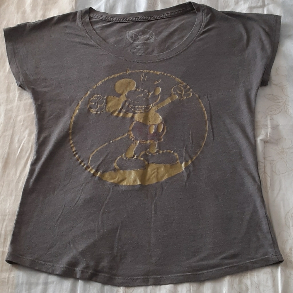 Unisex Disney Mickey Mouse Gray Shirt (size XS)